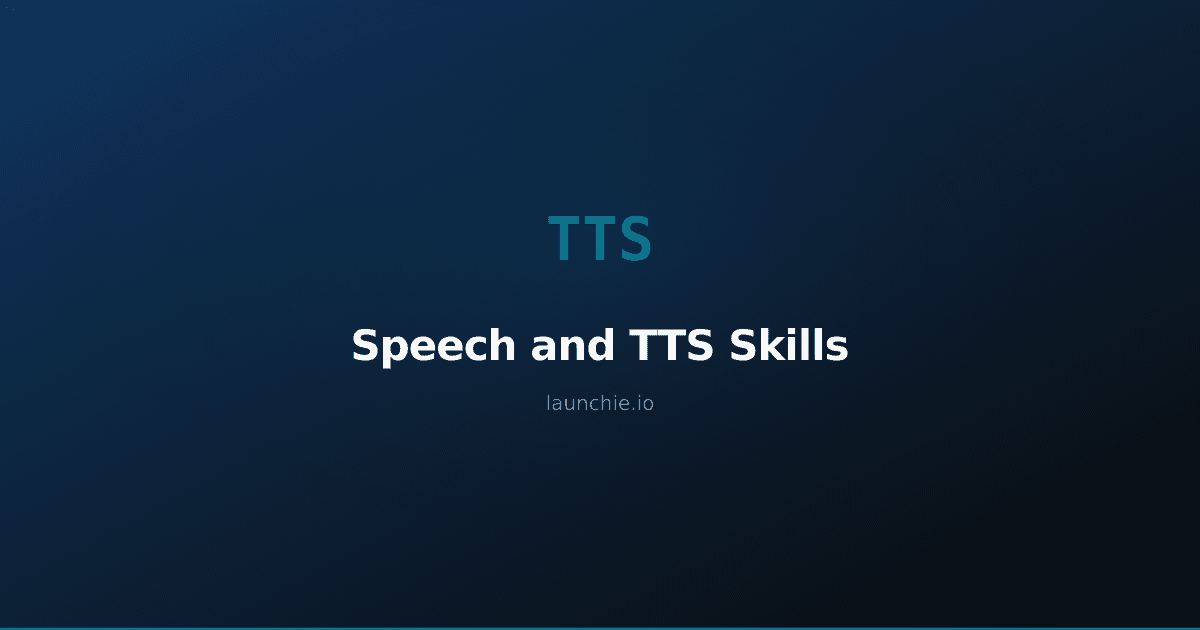 Toronto AI Consulting Speech & Transcription Skills: Voice Control and TTS